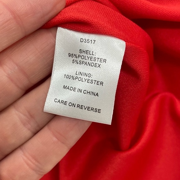 NWT Alexia Admor‎ Fara Red High Neck Midi Dress Front Split Classic Size 6 - Picture 5 of 11